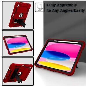 iPad 10th Generation Case 10.9 Inch 2022, iPad 10 Case with Kickstand & Pencil H